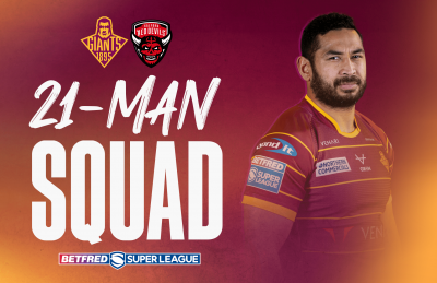 21-MAN SQUAD FOR SALFORD HOME CLASH