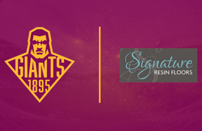 Giants Partner with Signature Resin Floors Ltd