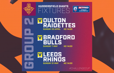 WOMEN'S CHALLENGE CUP FIXTURES REVEALED