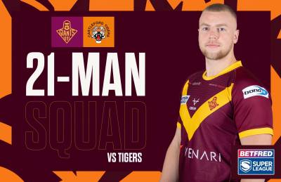 IAN WATSON NAMES SQUAD FOR CASTLEFORD