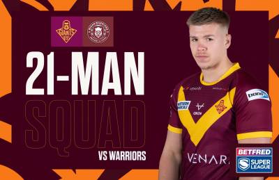 IAN WATSON NAMES WIGAN 21-MAN SQUAD