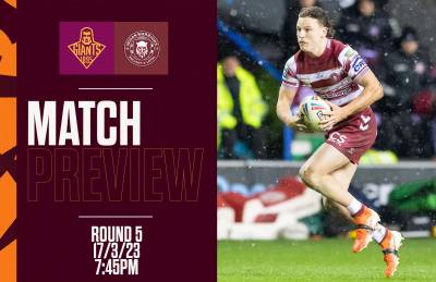 MATCH PREVIEW | WIGAN WARRIORS (H)