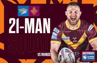 IAN WATSON NAMES 21-MAN SQUAD FOR RIVALS ROUND