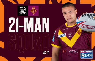 IAN WATSON NAMES 21-MAN SQUAD FOR ROUND 10