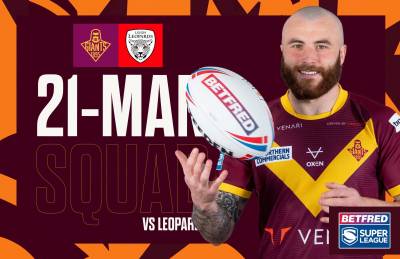 21-MAN SQUAD NAMED FOR LEIGH LEOPARDS