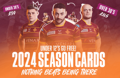 2024 SEASON CARDS ON SALE NOW | UNDER 12'S GO FREE!