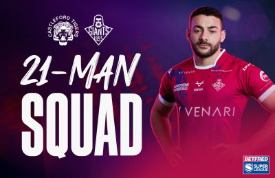 SQUAD NAMED FOR TIGERS CLASH