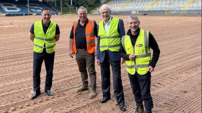 Ken Davy visits ‘The Shay’ pitch development