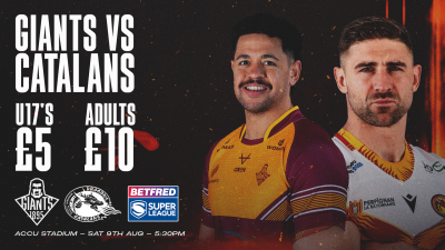 GIANTS SLASH PRICES FOR CATALANS CLASH