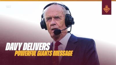 Davy delivers powerful Giants message