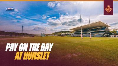 Pay on the Day available at Hunslet!