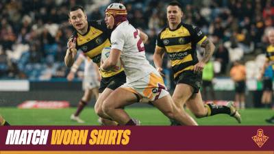 MATCH WORN SHIRTS AVAILABLE TO BID!