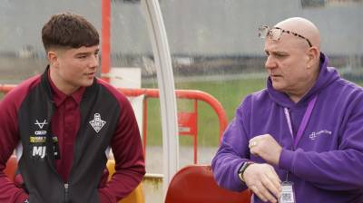 Purple Dog Training Support Young Giants 