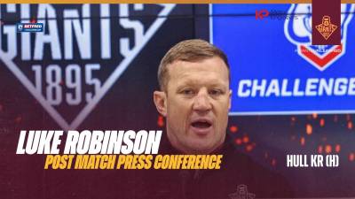 Luke Robinson | Post Match Press Conference | Hull KR (H) CCR4