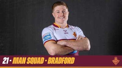 21-MAN SQUAD NAMED FOR BRADFORD