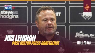 Jim Lenihan | Post Match Press Conference | Hull FC (A)