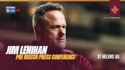 Jim Lenihan | Pre Match Press Conference | St Helens (A)
