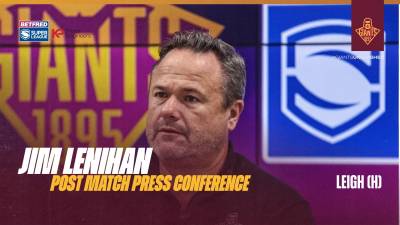 Jim Lenihan | Post Match Press Conference | Leigh Leopards (A)
