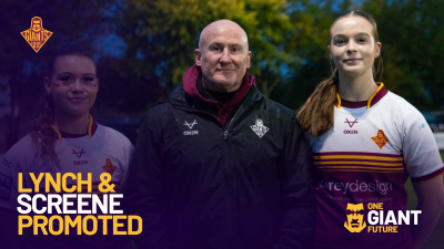 LYNCH AND SCREENE PROMOTED FROM WOMENS U19'S